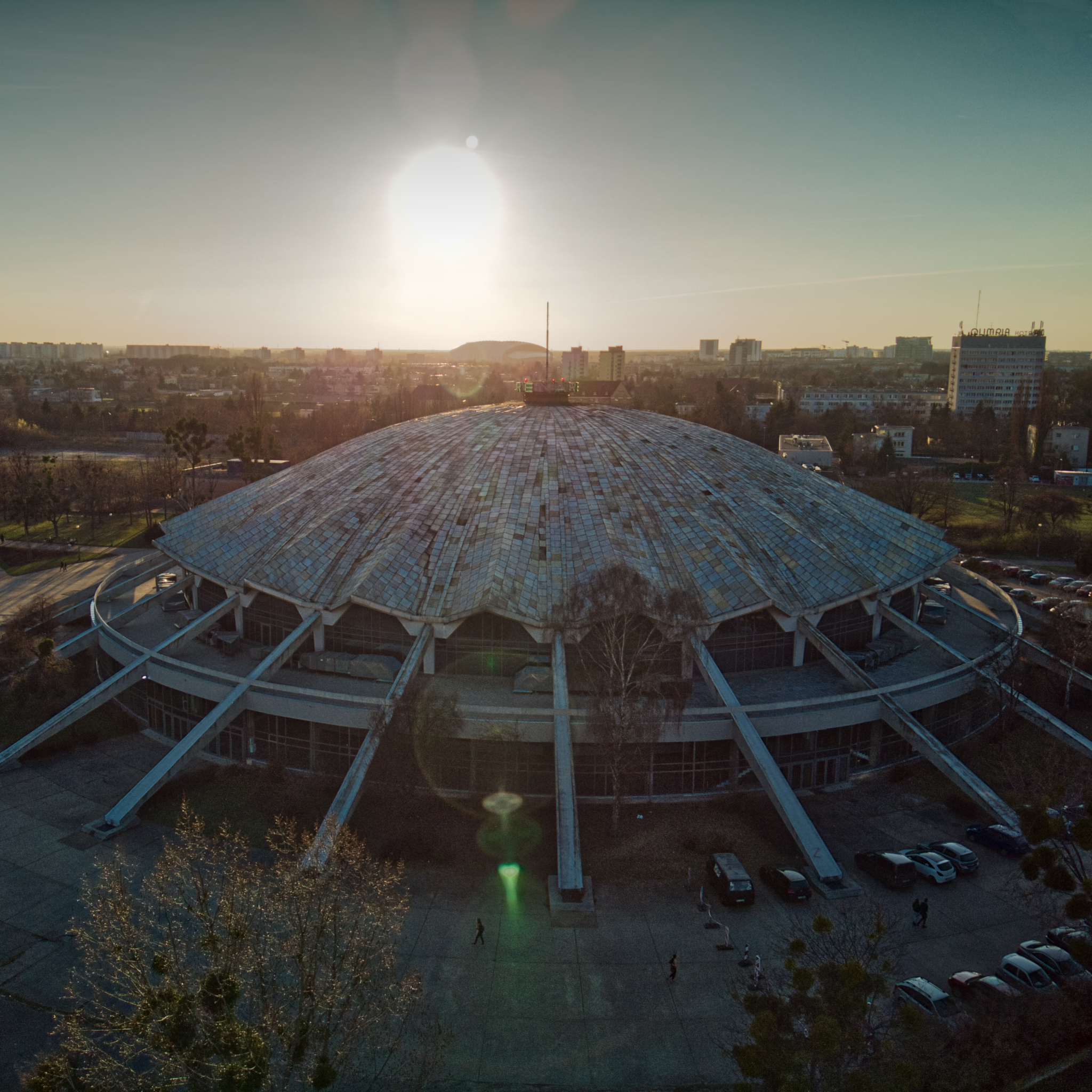 Hala Arena Poznań Zachód Słońca